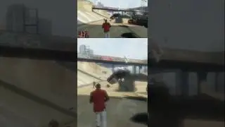 GTA 5 | Franklin Blows Police Car 💥🚓 Grenade Launcher | GTA V Shorts