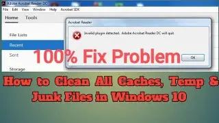 how to Fix invalid plugin detected adobe acrobat reader will quit in windows 10,11l 100% fix problem