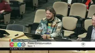Austin City Council Meeting 9/25/2025