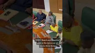 NDDC Governing Board pays a courtesy visit to the Akwa Ibom State Government House.