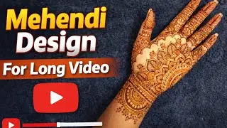 Simple Full Hand Mehendi Design for Beginners | Easy Henna Art| mehendibyshruthi |