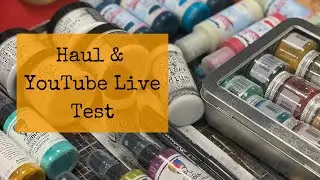Distress Embossing Glaze Haul & Live Test