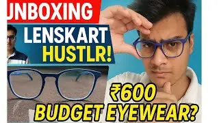 👓 Best Budget Eyeglasses Under ₹600!  Lenskart Hustlr Midnight Blue Unboxing & Honest Review 💙