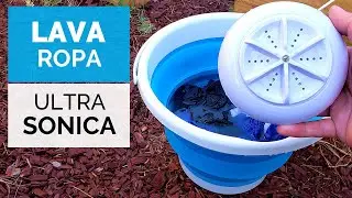 LAVADORA SOLAR PORTATIL! 💧🌀 (Plegable y USB) Lava tu ropa en cualquier lugar
