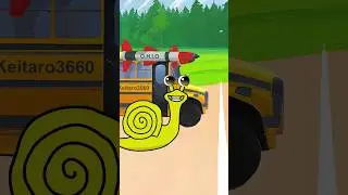 Wooly Ohio Rocket Bus VS Slow Seline Race | Keitaro3660 Animation