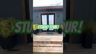 STUDIO TOUR! Tiny but Mighty! #art #diy #studiotour #artstudio #artist #painting #artwork #studio