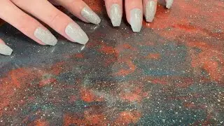 ASMR Tapping and Scratching on Glitter Enamel ✨ No talking