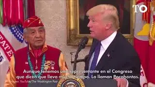 Trump llama Pocahontas a una senadora con ra&iacute;ces ind&iacute;genas
