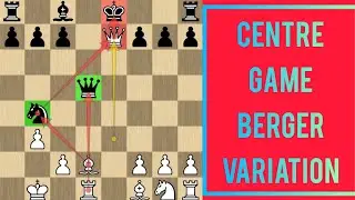 Chess Queen Sacrifice Trap in Centre Game: Berger Variation ‼️🔥☢️