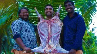 ஆதிகால உணவு சுட்ட ஆட்டுக்கறி | Primitive Food | Full Goat Meat | Village Cooking