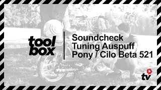 Soundcheck Tuning Auspuff Pony / Cilo Beta 521 | mofakult.ch
