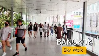 Sky walk BKK | Bridge Elevated Walkway Bangkok Thailand