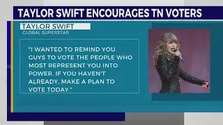 Taylor Swift encourages Tennesseans to vote on Super Tuesday