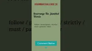 &ldquo;OET Jumbled Words Challenge | Can You Rearrange These Medical Sentences?&rdquo; #oettest #englishgrammar