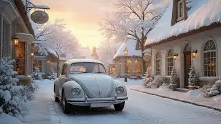 Small Town Winter Morning ❄️ Sinatra & Friends Golden Oldies | Snowy Day Coffee & Peaceful Jazz