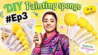 DIY painting sponge 🧽 #diy #craftideas #art #homemadecraftsupplies#creativecraftideas#handmade#CZep3