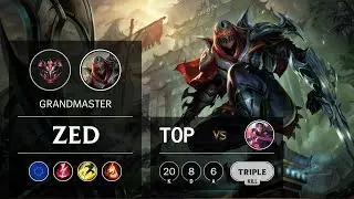 Zed Top vs Irelia - EUW Grandmaster Patch 9.7
