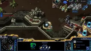 Играем в StarCraft 2. Залетаем. Играем 2 на 2.