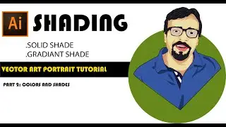 GFX mentor Vector Art Portrait part2[Colors and shading]|How to do Vector Art Shading|Vector Art