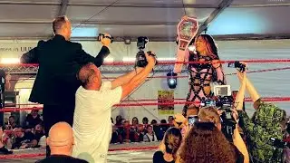 Mercedes Mone Appears At EWA (European Wrestling Association) Women's Championship In Pratercatchen