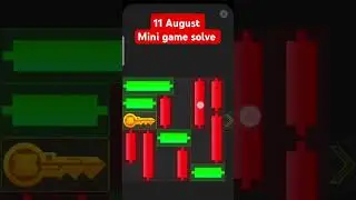 11 August Mini game solve #music #hamsterkombat #games #1million #gaming #hamsterhabitats
