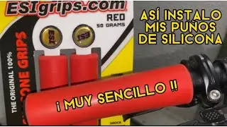 Instalación puños de silicona