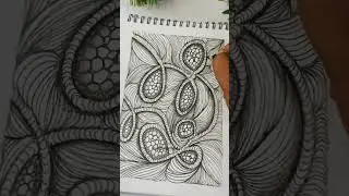 Abstract Zen Doodle | Intricate Line Art Pattern Design