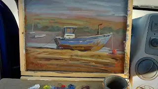 Oil Painting At The beach - West Wales