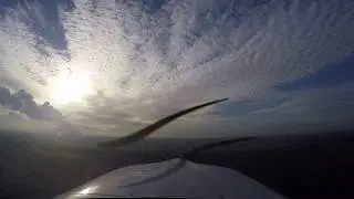 Taxi and take off RWY 25 Gras AIRPORT Cottbus-Drewitz (EDCD) Cirrus SR20 G3 GTS (14.11.2017)