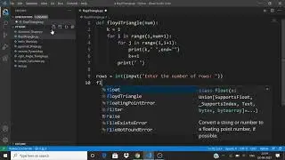 Python Pattern Program | Floyd's Triangle | Printing Numbers in Right Triangle Shape