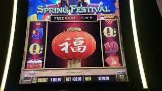 Spring Festival Free Spin Bonus Feature Dragon Link Slot machine