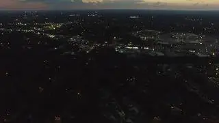 Columbia SC Eclipse seen from drone (Arcadia Lakes, Dentsville, Columbia Mall)