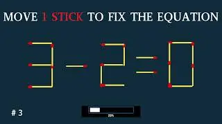 Fun, brain exercises. Matchstick quiz#12#Matchsticks #Puzzle #Creativity #ProblemSolving