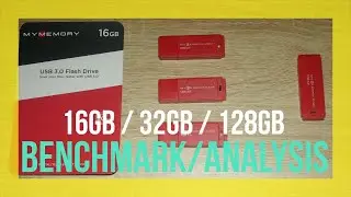 MyMemory 16GB/32GB/128GB Red Flash Drive Benchmark and Analysis. 4K