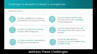 Module 7 Video 1: Disability inclusive health in emergencies