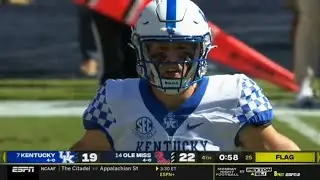 Kentucky fumbles twice in the last 3 minutes to lose vs Ole Miss