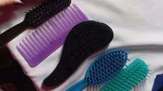 ASMR PENTEANDO SEU CABELO COM V&Aacute;RIOS PENTES #asmr #brushingasmr