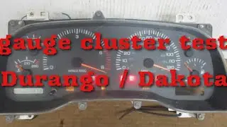 preform a gauge systems check dodge Dakota Durango