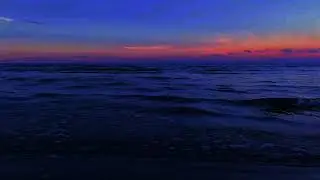 Sea Sound with Gentle Ocean Waves | Calm Night Background
