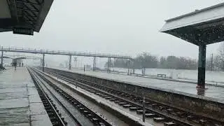Snowfall Serenity: Quetta Railway Station in Winter