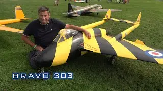 GIANT Scale RC Jet Dehaviland Vampire - Woodspring Wings Model Air Show 2021