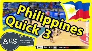 Philippines Sandwich Basketball Play vs 3-2 Zone Defense
