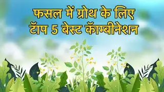 फसल में ग्रोथ के लिए टॅाप 5 कॅाम्बिनेशन/to5 best combination for growth/pesticide combination