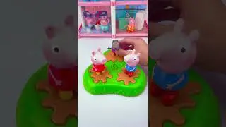 Unboxing & Review Satisfying With Peppa Pig Muddy Puddle Champion ASMR #peppapig #art #shorts