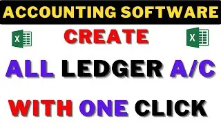 FULLY AUTOMATIC ACCOUNTING SOFTWARE IN EXCEL CREATE ALL LEDGERS FROM JOURNAL ENTRIES WITH ONE CLICK