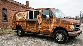 “Buried in Sand, Reborn in Steam: AI Restoration of a Ford E-Series Coffee Van”
