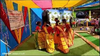 সম্প্রদায় উৎসবে ১৩৩৮নং দেশবন্ধু নগর LP স্কুলের ছাত্রীদের ধামাইল বাইজ্জো নারে শ্যামের বাঁশি 19/12/24