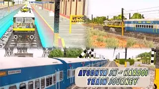 Ayodhya jn To Hardoi SF Express Train Journey// Train Simulator Game// Indian Loco Train Simulator/
