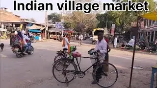 Indian village  market,by. ,meraj reaction tech