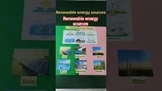 Renewable energy sources#scrapbook#art#diy# #music#resources#school#poster#viral#trending#shorts#yt